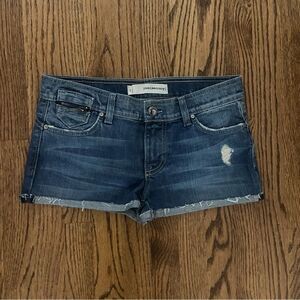 Denimocracy Destroyed Cuffed Denim Shorts 28